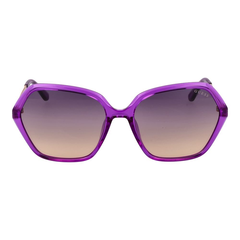Violetiniai plastikiniai akiniai nuo saulės moterims - Image 2