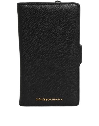 Juodas odinis dėklas iphone 11 pro