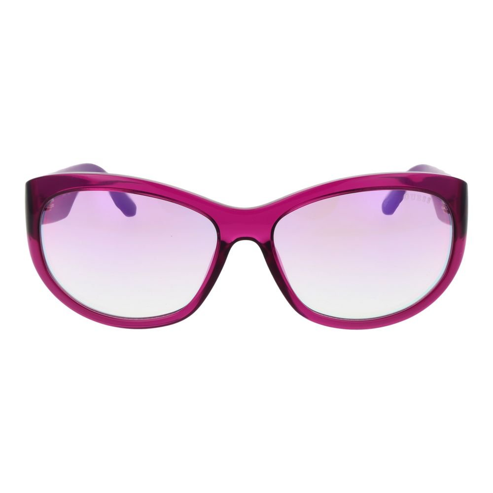 Violetiniai plastikiniai akiniai nuo saulės moterims - Image 2