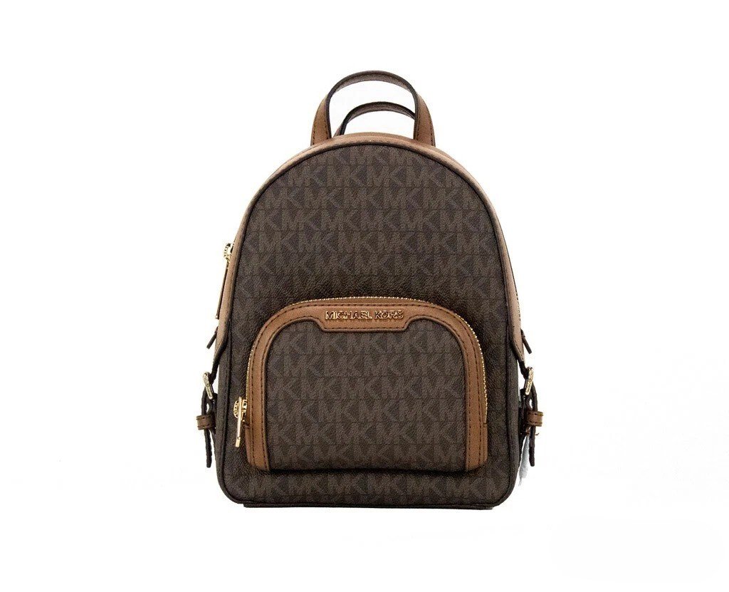 Michael kors ruda mini kuprinė su užtrauktuku