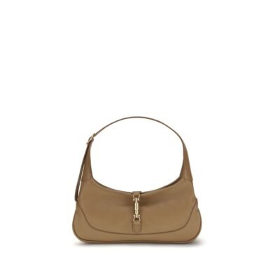Beige Calf Leather Bos Taurus Handbag