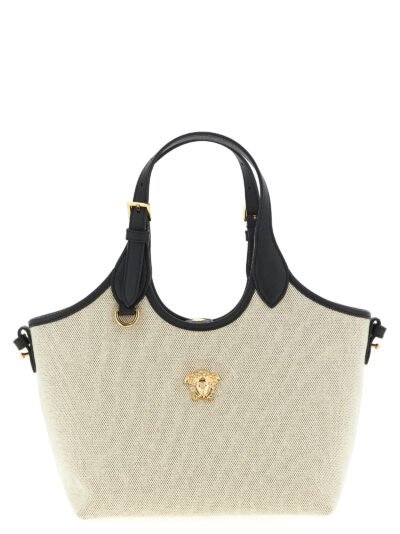 Beige Cotton Tote Bag