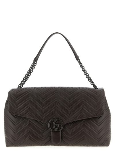 Brown Calfskin Shoulder Bag