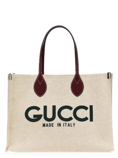 Beige Polyethylene Tote Bag