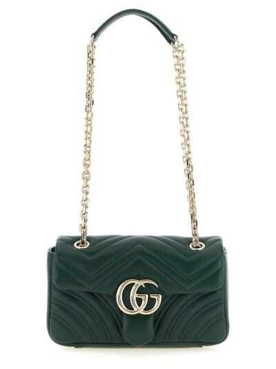 Bicolor Lamb Leather Shoulder Bag