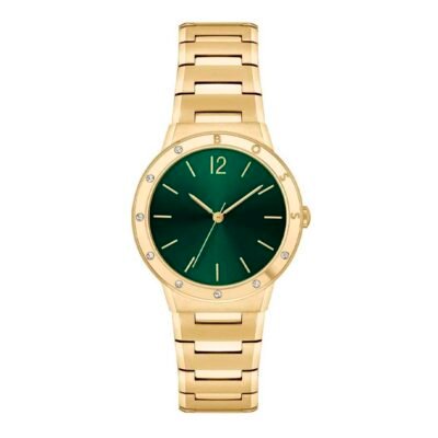 Gold Stainless Steel Dress Watch