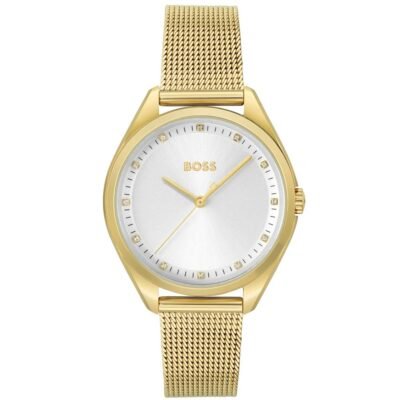 Gold Stainless Steel Dress Watch