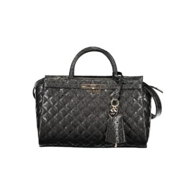 Black Polyurethane Women's Handbag