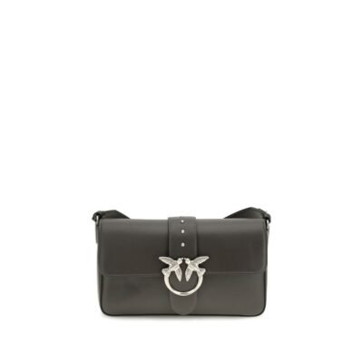 Bicolor Leather Shoulder Bag