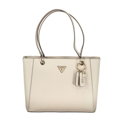 Beige Poliuretano Women Handbag