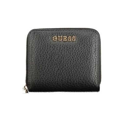 Black Polyurethane Women Wallet