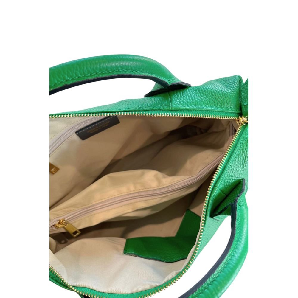 Žalia odinė moteriška rankinė - Image 8
