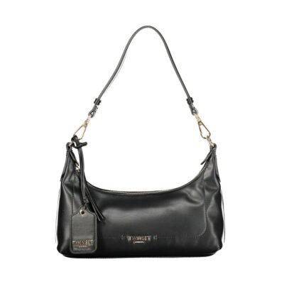 Black Polyurethane Women's Bag