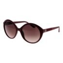 Violetiniai plastikiniai akiniai nuo saulės moterims