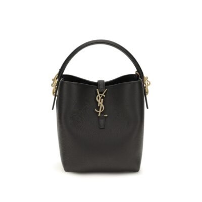 Black Calf Leather Bos Taurus Backet Bag