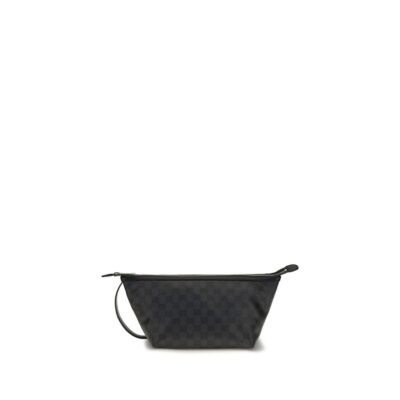 Black Cotton Clutch Bag