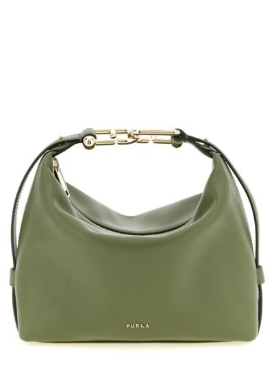 Dviejų spalvų veršiuko odos rankinė per petį