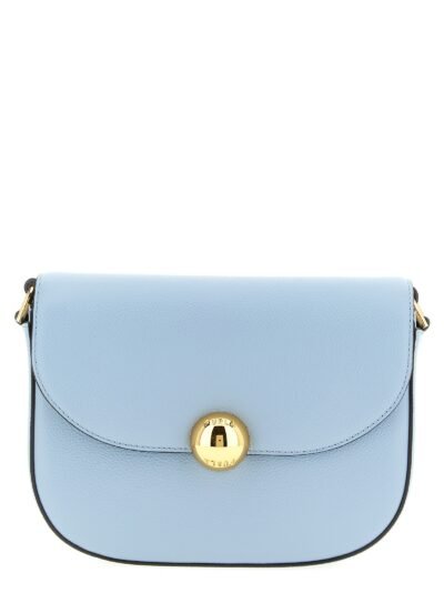 Blue Calfskin Crossbody Bag