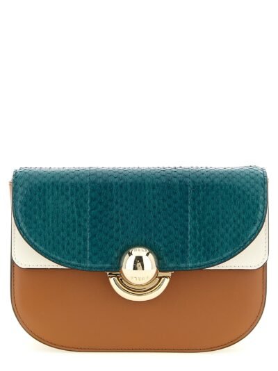 Multicolor Lamb Leather Crossbody Bag