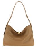 Beige Calfskin Shoulder Bag