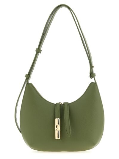 Bicolor Calfskin Shoulder Bag