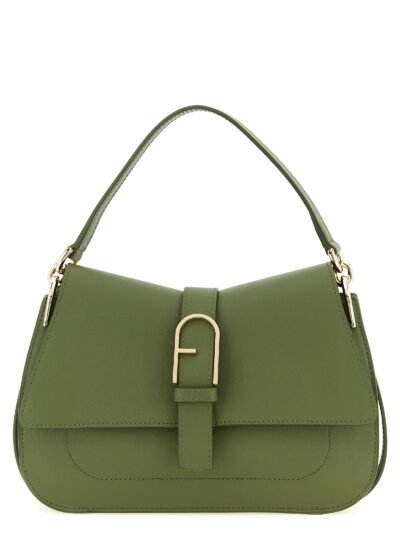Bicolor Calfskin Shoulder Bag