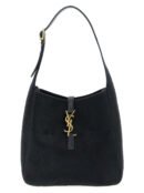 Black Calfskin Shoulder Bag