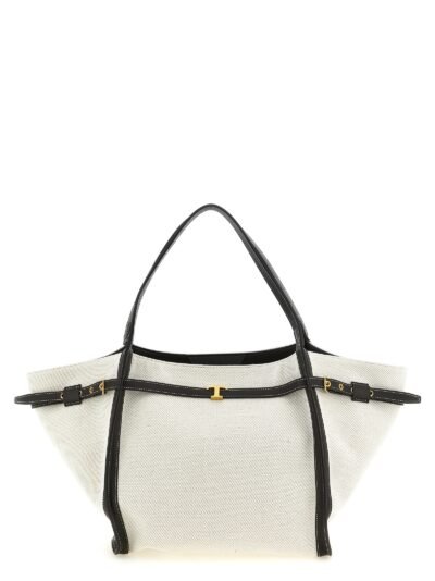 Multicolor Linen Tote Bag