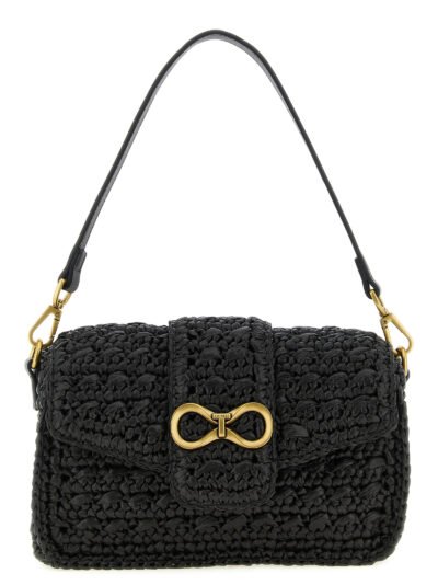 Black Polypropylene Crossbody Bag