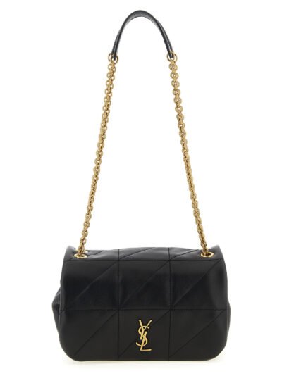 Black Lamb Leather Shoulder Bag