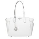 White Leather Shoulder Bag