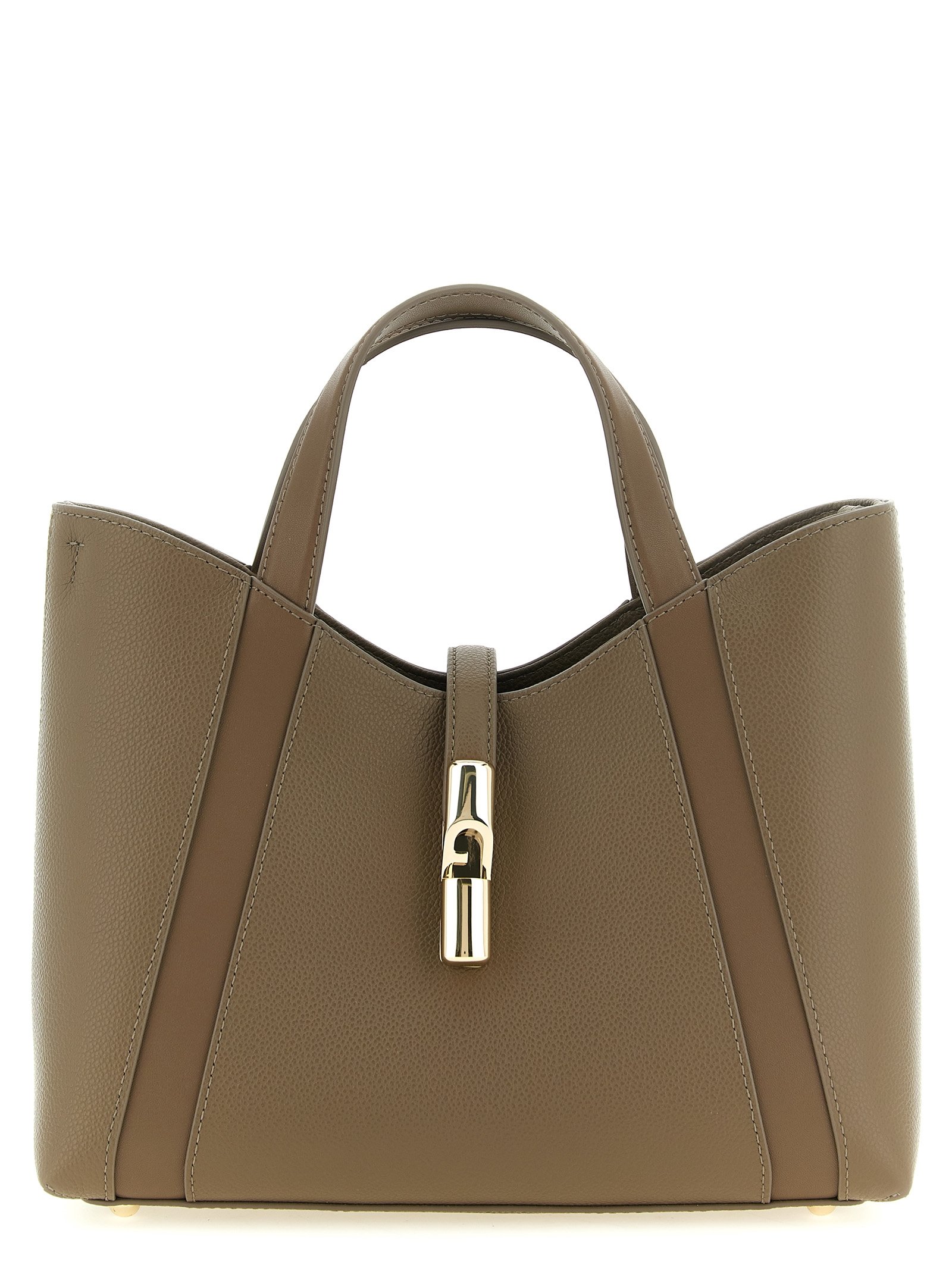 Gray Calfskin Tote Bag