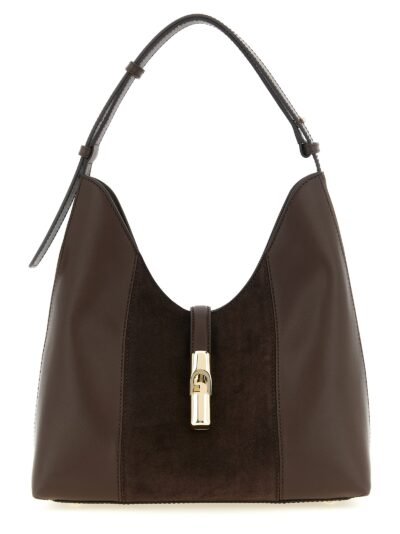 Brown Calfskin Shoulder Bag