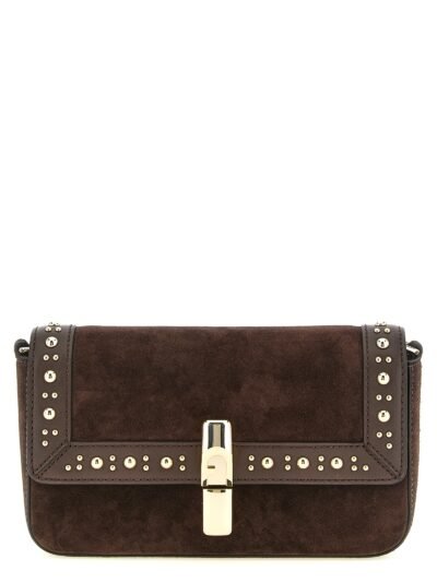 Brown Calfskin Crossbody Bag