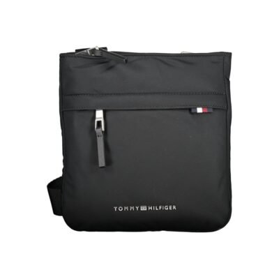 Black Polyurethane Women Shoulder Bag