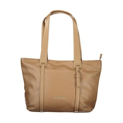 Brown Polyurethane Womens Bag