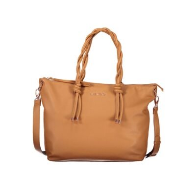 Brown Polyurethane Women's Bag