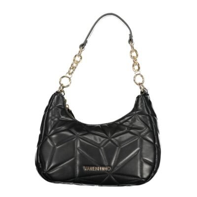 Nero Polyurethane Women's Bag with Removable Shoulder Strap