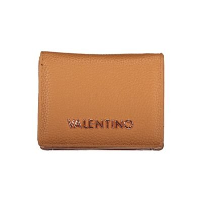 Brown Polyurethane Women's Wallet