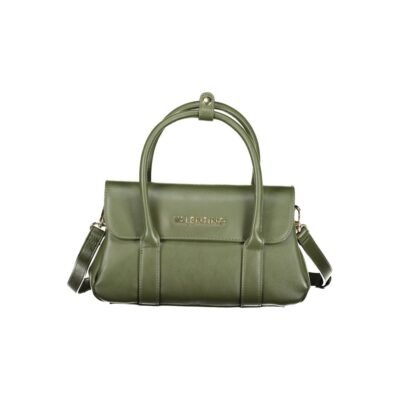 Green Polyurethane Women's Bag