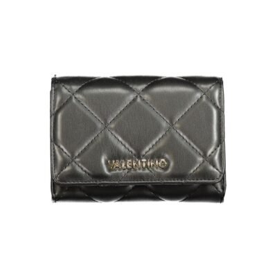 Black Polyurethane Women's Wallet