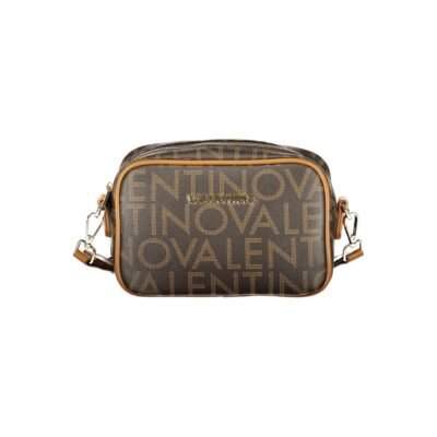 Brown Polyurethane Women Bag