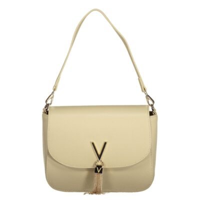 Beige Polyurethane Women's Bag