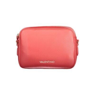 Red Polyurethane Women's Bag