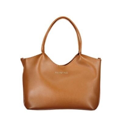 Brown Polyurethane Women's Bag