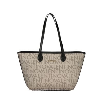 Beige Polyurethane Women's Bag