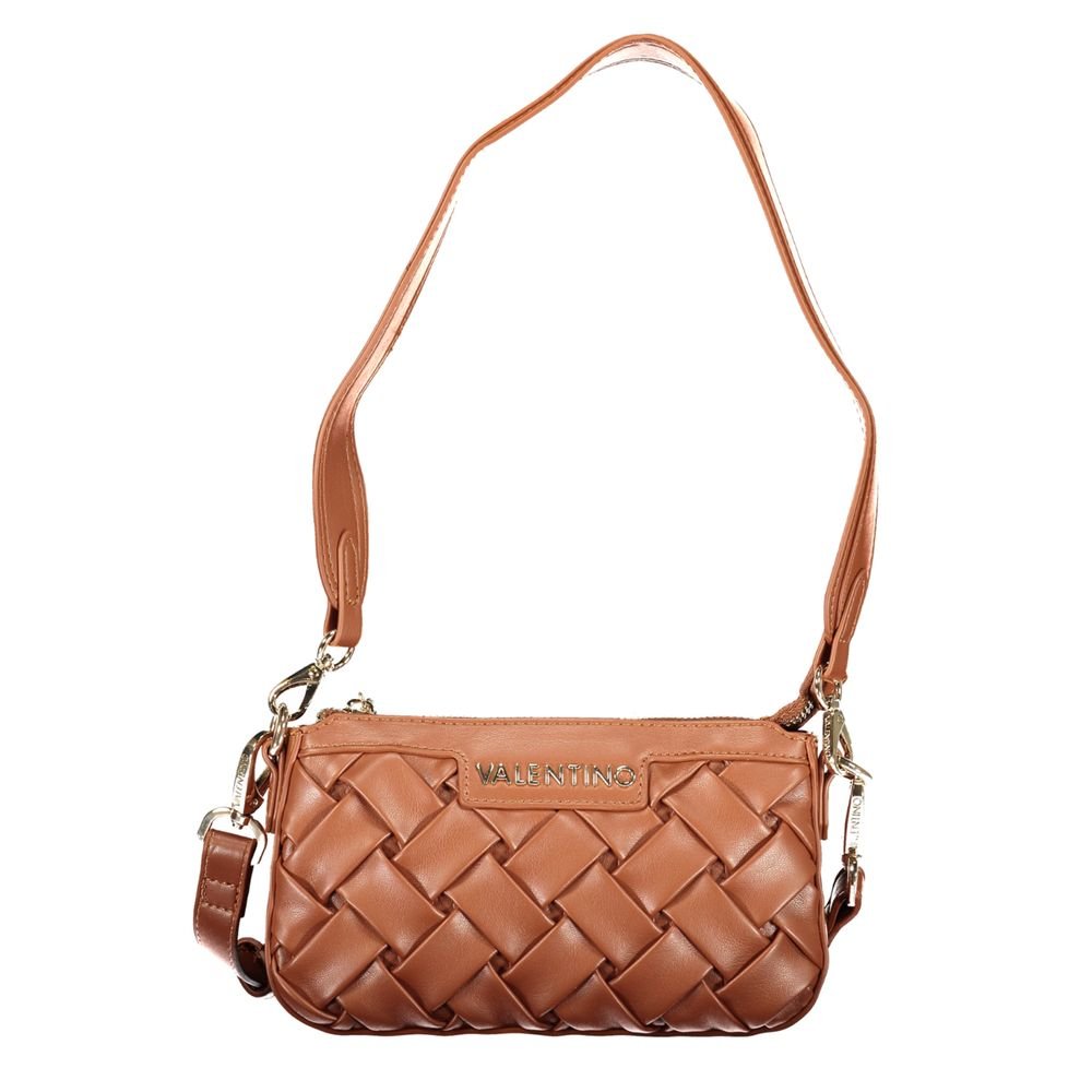 Brown Polyurethane Women's Bag