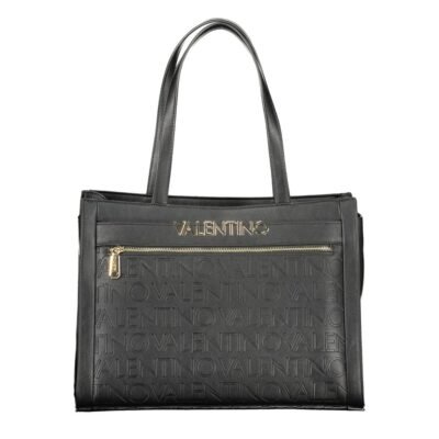 Nero Polyurethane Women's Bag With Multiple Compartments