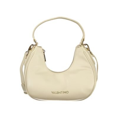 Beige Polyurethane Women's Bag