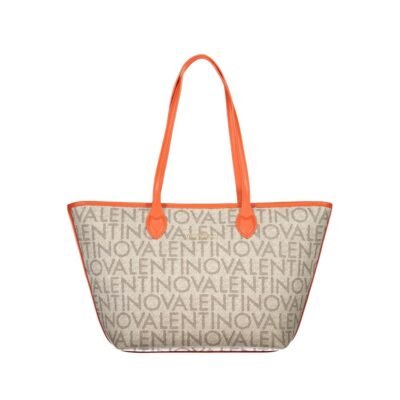 Beige Polyurethane Women's Bag